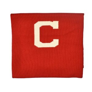Intarsia C Knitted Baby Blanket 30” x 40”