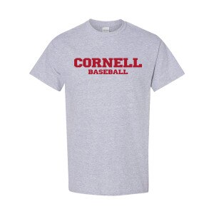 Cornell Baseball with C Back Logo Tee