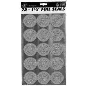 Cornell Seal Foil Sticker Pack 75 Silver