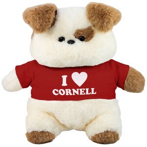 Chubby Wubby Dog I Heart Cornell Red Tee