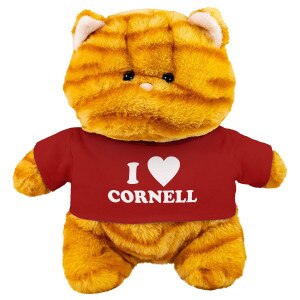 Chubby Wubby Cat I Heart Cornell Red Tee