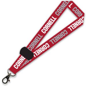 Red Cornell Satin Wrist Lanyard